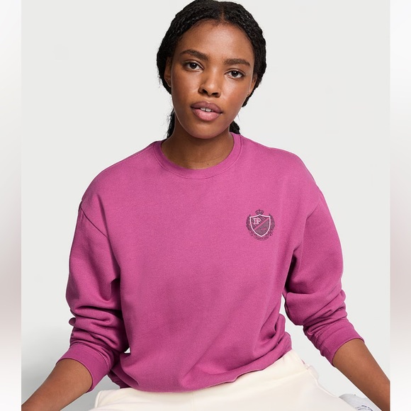 PINK Ivy Fleece Crew Swearshirt - Picture 3 of 3